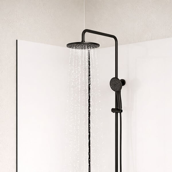 AURLANE - Pack de 3 Panneaux Muraux Aluminium Blanc 90x210 cm avec Profilés Noirs - WALL'IT - large