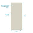 AURLANE - Panneau mural aluminium Ivoire 80 x 210 cm - WALL'IT - vignette
