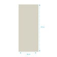 AURLANE - Panneau mural aluminium Ivoire 80 x 210 cm - WALL'IT - vignette