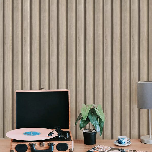 PROTOCOLE HOME - Lambris MDF décoratif BEATS 275 x 59,9 x 1,2 cm - large