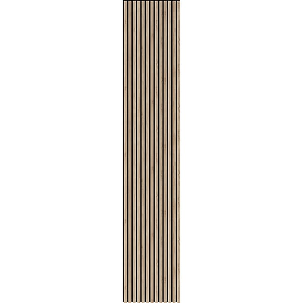 PROTOCOLE HOME - Panneau mural acoustique et décoratif BELLA HAIR 278 x 60 cm MDF premium COLIS DE 4 PIECES - large