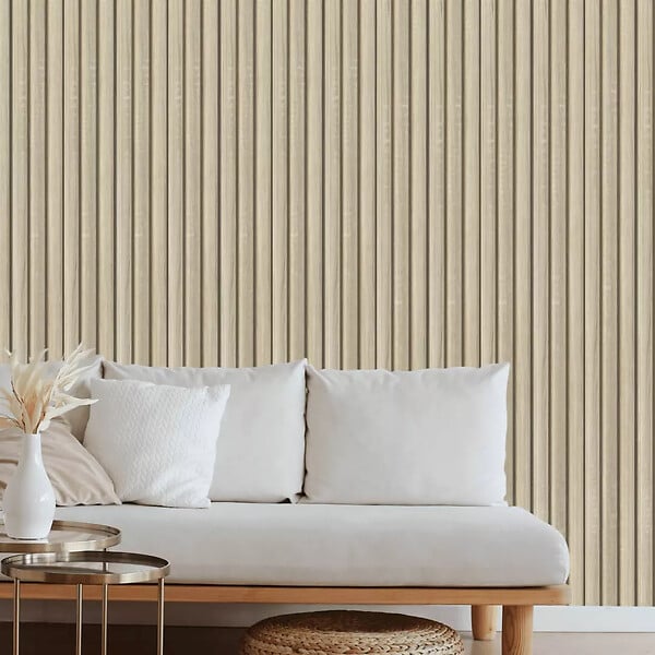PROTOCOLE HOME - Lambris MDF décoratif BEATS 275 x 59,9 x 1,2 cm - large