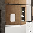 ALLIBERT - Pare-baignoire coulissant 140-200x150 cm redécoupable - Valse - vignette