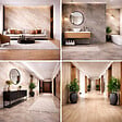 PROTOCOLE HOME - Revêtement mural effet pierre minérale PROTOCOLE HOME - Lot de 4 plaques - vignette