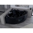DISTRIBAIN - Baignoire balnéo Noire Corleone 48 jets Whirlpool - vignette