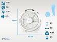 PURLINE - Ventilateur industriel 110W avec 5 pales et 3 vitesses - vignette