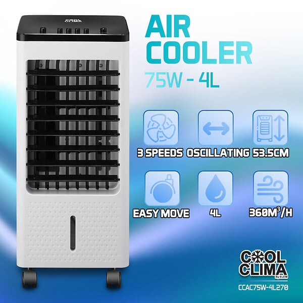 COOL CLIMA - Rafraichisseur d'air 75W - 4L - large