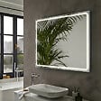 PLANETE BAIN - Miroir Salle de Bain - 100x80 cm - Rectangulaire - avec Éclairage Led - MIA - vignette