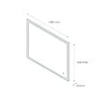 PLANETE BAIN - Miroir Salle de Bain - 100x80 cm - Rectangulaire - avec Éclairage Led - MIA - vignette