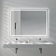 PLANETE BAIN - Miroir Salle de Bain - 100x80 cm - Rectangulaire - avec Éclairage Led - MIA - vignette