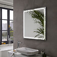 PLANETE BAIN - Miroir Salle de Bain - 60x80 cm - Anti-buée - Rectangulaire - avec Éclairage Led - MIA - vignette