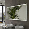 PLANETE BAIN - Miroir Salle de Bain - 140x80 cm - Rectangulaire - avec Éclairage Led - MIA - vignette