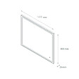 PLANETE BAIN - Miroir Salle de Bain - 140x80 cm - Rectangulaire - avec Éclairage Led - MIA - vignette