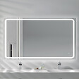 PLANETE BAIN - Miroir Salle de Bain - 140x80 cm - Rectangulaire - avec Éclairage Led - MIA - vignette