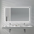PLANETE BAIN - Miroir Salle de Bain - 140x80 cm - Rectangulaire - avec Éclairage Led - MIA - vignette