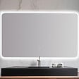 PLANETE BAIN - Miroir Salle de Bain - 120x70 cm - Rectangulaire - avec Éclairage Led - ORGANIC - vignette