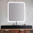 PLANETE BAIN - Miroir Salle de Bain - 60x80 cm - Rectangulaire - avec Éclairage Led - ORGANIC - vignette