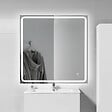 PLANETE BAIN - Miroir Salle de Bain - 80x80 cm - Carré - avec Éclairage Led - MIA - vignette