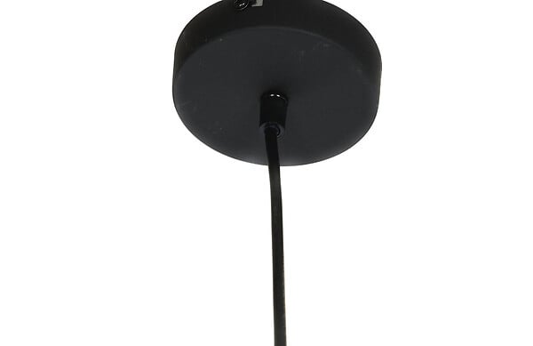 PROTOCOLE HOME - Plafonnier métal semi-affleurant 35 x 35 x 18 cm Noir brossé E27 - large