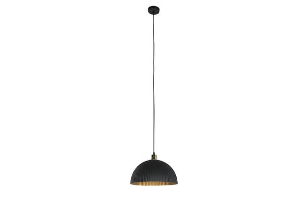 PROTOCOLE HOME - Plafonnier métal semi-affleurant 35 x 35 x 18 cm Noir brossé E27 - large