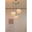 ENTREPOT BRICO - Plafonnier suspension luminaire crème-or D40x75cm 2 - vignette