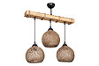 ENTREPOT BRICO - Plafonnier suspension luminaire noyer beige 50x20x63 cm 4 - vignette