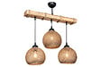 ENTREPOT BRICO - Plafonnier suspension luminaire noyer beige 50x20x63 cm 4 - vignette