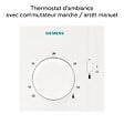 SIEMENS - Thermostat d'ambiance filaire RAA31 - RAA31- réf : RAA31 - vignette