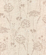RASCH - Papier peint intissé fleurs de panais - Crème - 0,53x10,05m - vignette
