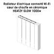 BATILEC - Radiateur électrique connecté Wi-Fi cœur de chauffe en céramique HEATZY GLOW 1000w-HEATZY - vignette