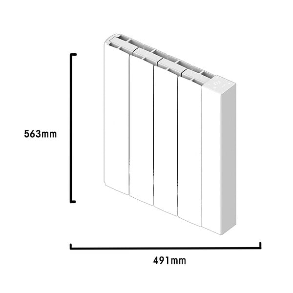 BATILEC - Radiateur électrique connecté Wi-Fi cœur de chauffe en céramique HEATZY GLOW 1000w-HEATZY - large