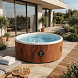 COCO BAIN - Coco Bain Piscine Bora Bora - 180cm De Diamètre - 1200litres - Imitation Bois Vér - vignette