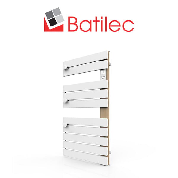 BATILEC - BATILEC Sèche-serviettes sec barres plates SIGMA 500W finition bois - large
