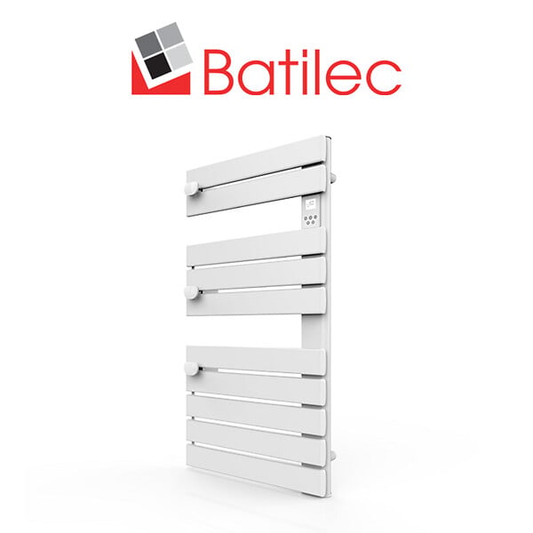 BATILEC - BATILEC Sèche-serviettes sec barres plates SIGMA 500W blanc - large