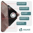 VOUNOT - Bâche de Protection en Polyéthylène resistant et impermeable 240g/m² marron 2x3m - vignette