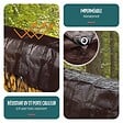 VOUNOT - Bâche de Protection en Polyéthylène resistant et impermeable 240g/m² marron 2x3m - vignette