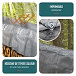 VOUNOT - Bâche de Protection en Polyéthylène resistant et impermeable 180g/m² gris et noir 4x8m - vignette