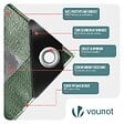 VOUNOT - Bâche de Protection en Polyéthylène resistant et impermeable 240g/m² vert et argent 4x8m - vignette