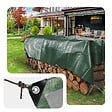 VOUNOT - Bâche de Protection en Polyéthylène resistant et impermeable 240g/m² vert et argent 4x8m - vignette