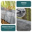 VOUNOT - Bâche de Protection en Polyéthylène resistant et impermeable 240g/m² gris et noir 3x5m - vignette