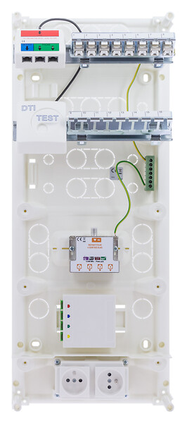 SIEMENS - Coffret de communication Grade 3 TV 8RJ45-SIEMENS - large