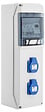 BATILEC - Coffret électrique piscine avec horloge électronique + ID 40A 30mA AC + 2 DISJ 16A + 2 PRISES-BATILEC - vignette