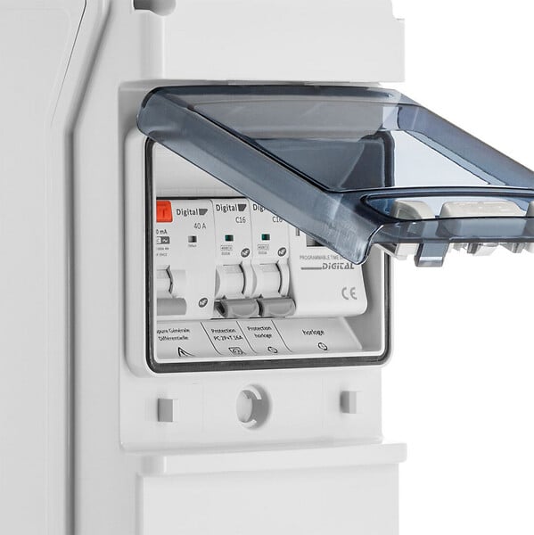 BATILEC - Coffret électrique piscine avec horloge électronique + ID 40A 30mA AC + 2 DISJ 16A + 2 PRISES-BATILEC - large