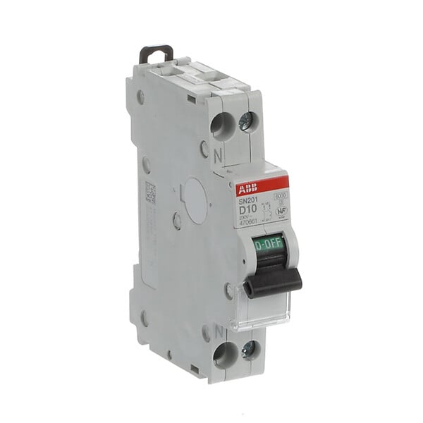 ABB - ABB Disjoncteur vis 1P+N courbe D 10A 6kA SN201 compact et fiable pour installation électrique sécurisée - large