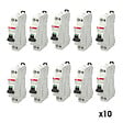 ABB - ABB Lot de 10 disjoncteurs Ph+N raccordement Vis 20A-4,5Ka - Courbe C - vignette
