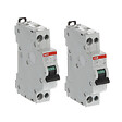 ABB - ABB Lot de 2 disjoncteurs Ph+N raccordement Vis 20A-4,5Ka - Courbe C - vignette