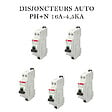 ABB - Lot de 5 disjoncteurs automatiques Ph+N raccordement Rapide 16A-4,5Ka-ABB - vignette