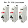ABB - ABB Lot de 3 disjoncteurs Ph+N raccordement Vis 10A-4,5Ka - Courbe C - vignette