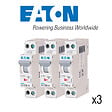 EATON CAPRI - EATON Lot de 3 disjoncteurs 16A Ph+N 45kA 230V courbe C à vis, protection fiable et conforme EN 60898 - vignette