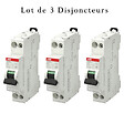 ABB - Lot de 3 disjoncteurs Ph+N raccordement Vis 16A-4,5Ka - Courbe  C-ABB - vignette